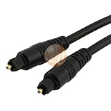12 Ft / 3.7 m Digital Optical Audio TosLink Cable for Pro Audio cards / MiniDisk players and recorde