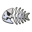 "Jolly" Pirate Fish Car Emblem
