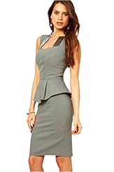  Illusion Off the Shoulder Sleeveless Cotton Party Dress  With Ruffles