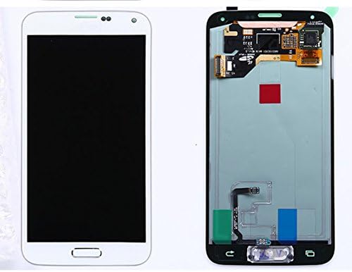 Syhoo NEW OEM Samsung Galaxy S5 LCD Touch Screen Digitizer Assembly (white) Replacement for Models G900 i9600 G900F G900V G900A G900T G900H G900P G900R G900M