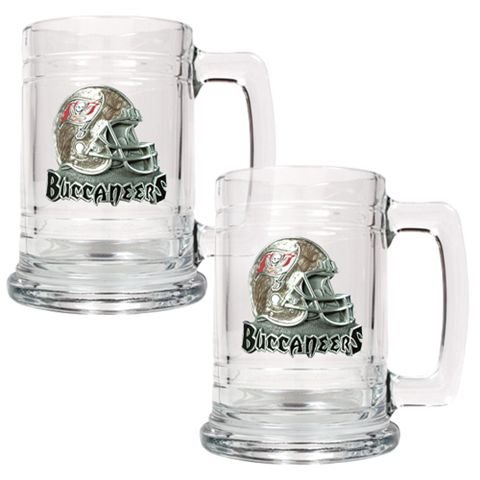 Tampa Bay Buccaneers Set of 2 Beer Mugs