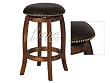 24"h Chelsea Ii Vintage Oak Finish Swivel Counter Stool By Acme Furniture
