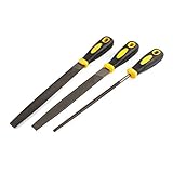 uxcell　ニードルヤスリ　ダイヤモンド　ガラス　精密　ラウンド　フラット　四角形　カービング　3本入り