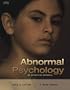 Abnormal Psychology: An Integrative Approach (with CD-ROM and InfoTrac�)