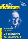 K&ouml;nigs Erl&auml;uterungen und Materialien, Bd.427, Die Entdeckung der Langsamkeit - Sten Nadolny, Stefan Munaretto