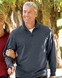 Red House Men's Big 1/4 Zip Pima Interlock Fleece Jacket. RH09