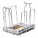 Newspaper Bin - Stylish Way To Store Newspapers (Chrome) (14.63"H x 16.88"W x 14.44"D)