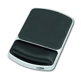 Fellowes 91741 Gel Wrist Rest and Mouse Pad - Graphite/Platinum