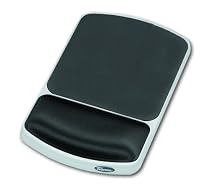 Fellowes 91741 Gel Wrist Rest and Mouse Pad - Graphite/Platinum
