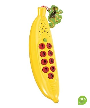 Suitable from 3yrs  Have fun pressing the butttons on the banana phone to hear 20 zinging ZingZilla sounds and phrases  Includes cool phone charm  Requires 3 X AAA (included for demonstration purposes only)