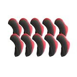 10pcs/set, Golf Club Head Covers for Nike, Ping, Mizno, Callaway, Neoprene, Gray/Red, CGR 10pcs/set, Golf Club Head Covers for Nike, Ping, Mizno, Callaway, Neoprene, Gray/Red, CGR