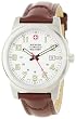 Wenger Swiss Military Mens 72900 Classic Field White Dial Brown Leather Military Watch by Wenger Swiss Military