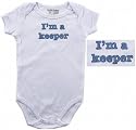 Baby-Says Bodysuit - I'm a Keeper, Newborn