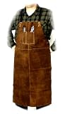 Steiner 92165  Bib Apron, Weld-Rite Premium Brown Split Cowhide, 24-Inch x 36-Inch