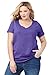 Roamans Women's Plus Size Sweetheart Neck Ultimate Tee