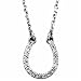 Horseshoe Diamond Pendant Necklace