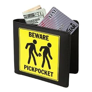 BEWARE PICKPOCKET Deluxe Wallet