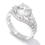 Sterling Silver Cubic Zirconia Split Band Ring