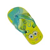 SpongeBob by Nickelodeon - Toddler Boys Sponge Bob Flip Flop Sandal, Yellow (Size M9-10)
