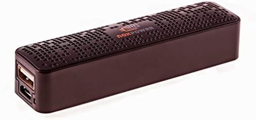 NOXPOWER 2600mah SMART MINI POWER BANK.Ultra-Compact and Easy to Use PORTABLE BACKUP BATTERY CHARGER to Fast Charge Your iPhone and ANY SMARTPHONE. Travel Pouch with 3 in 1 USB Cord included. *BLACK*