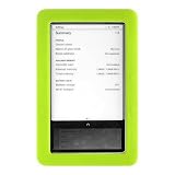Premium Green Soft Gel Silicone Skin for the Nook, Barnes and Nobles Electronic eBook Reader Case Cover