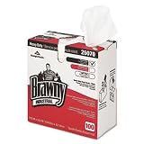 Georgia Pacific Brawny Heavy Duty Shop Towels, Cloth, 9-1/8 x 16-1/2, 100/Box