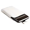LUPO Leather Phone Pouch Case with Pull Tab (Internal dimensions: 115 x 65 x 15mm) - White