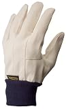 41NbycyaHCL. SL160  Stanley 4023 01 Knit Wrist Gloves, Large, White Canvas, 12 Pair