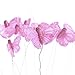 Factory Direct Craft Group of 12 Sparkling Hot Pink Butterflies on Wired Picks for Crafting, Embellishing and Displaying