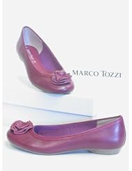 Marco Tozzi Leder Ballerina pink / lila