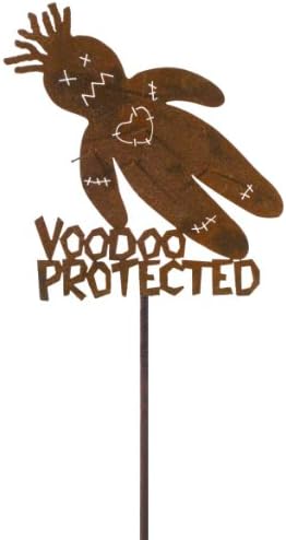 Voodoo Protected Steel Yard and Garden Sign
