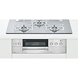 Rinnai RHS71W15G7R3C-STW-LP クリアグレージュ デリシア [ビルトインガスコンロ(プロパン用/左右強火力/75cm) 3V乾電池タイプ ココット付属]