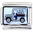 Us Mail Truck Italian Charm