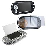 Hard Crystal Case + (Black) Soft Silicone Skin Case for Sony PSP 2000 3000  ....