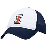 Nike Illinois Fighting Illini Navy Blue Meshy Swoosh Flex Fit Hat
