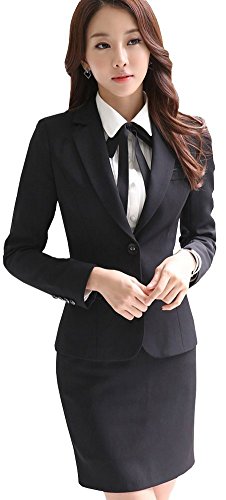 [お急ぎの方に朗報★]Mir・Mira(ミル・ミラ) ベーシック レディース リクルート スカートスーツ　上下　セットアップOL 通勤 事務服 スカートスーツ 20代 30代 40代　女子　リクルート OL 働く ママ スーツ 穿き心地 おしゃれ リクルートスーツ ビジネススーツ 制服 結婚式 普段使い 学校行事　flfl [並行輸入品]