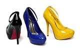 Produkt-Bild: Damen Pumps Lack Plateau High Heels 3976-23