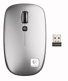 Logitech V550 Nano Laser Notebook Maus schnurlos silber-schwarz