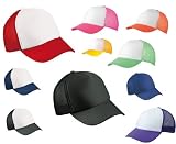 CLASSIC TRUCKER CAP HALF MESH BASEBALL HAT - 22 GREAT COLOURS