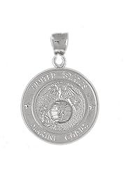 Clevereves 14K White Gold Pendant Military Inspired 11.3 - Gram(s)
