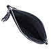 BMC Chic Faux Leather Zippered Foldover Shoulder Bag with Tassel Accessory