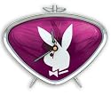 Playboy Merchandise - Triangle Alarm Clock (Size: 6" x 5")