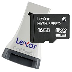 Lexar 16GB High Speed microSDHC Speicherkarte mit Kartenleser