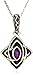 Sterling Silver Star-Shaped Celtic Amethyst title=