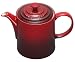 Kitchen & Housewares : Le Creuset Stoneware Grand Teapot, Cerise, 1.3 Litre