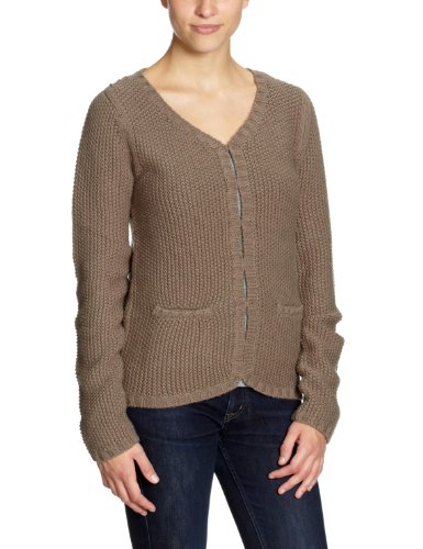 Fine Collection Damen Strickjacke H119C/ Cardigan, Gr. 34 (XS), Beige (kaki) Preisvergleich