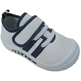 BabySqueakyTennisSneakers,White/Navy(InfanttoToddler)(3W)