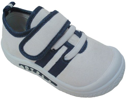 Baby Squeaky Tennis Sneakers - White Navy(Infant to Toddler)