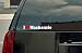 I Love Mackenzie Vinyl Decal - White with a red heart