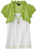 My Michelle Girls 7-16 Shrug Two Piece Top